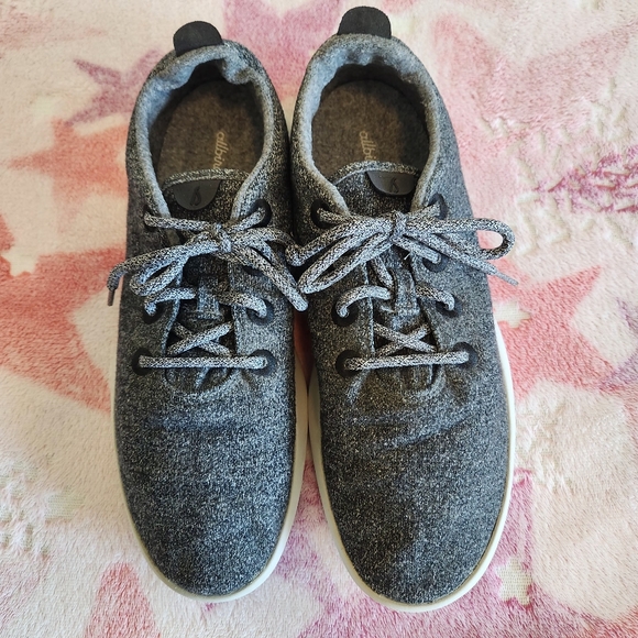 Size 14 Allbirds Mens Wool Runner Gray Merino Wool Running Sneakers Shoes - Picture 1 of 9